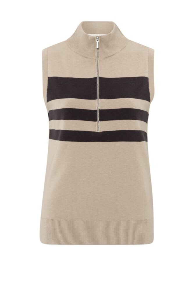 YAYA - Vesta so zipsom Humus beige dessin - humus beige dessin