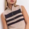 YAYA - Vesta so zipsom Humus beige dessin - humus beige dessin