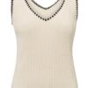YAYA - Top s kontrasným detailom Summer sand - summer sand