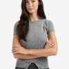 YAYA - Pulóver s krátkym rukávom Medium grey melange - medium grey melange