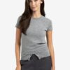YAYA - Pulóver s krátkym rukávom Medium grey melange - medium grey melange