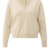 YAYA - Pulóver s gombíčkami vzadu Yellow sand beige melange - yellow sand beige melange