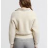 YAYA - Sveter so zipsom Off white melange - off white melange