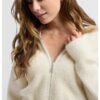 YAYA - Sveter so zipsom Off white melange - off white melange