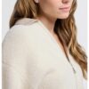 YAYA - Sveter so zipsom Off white melange - off white melange