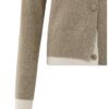 YAYA - Sveter s kontrastným detailom Sand beige melange - sand beige melange