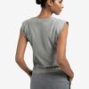 YAYA - Vesta s asymetrickým zapínaním Medium grey melange - medium grey melange