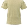 YAYA - Sveter s krátkym rukávom Pale olive green - pale olive green