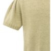 YAYA - Sveter s krátkym rukávom Pale olive green - pale olive green