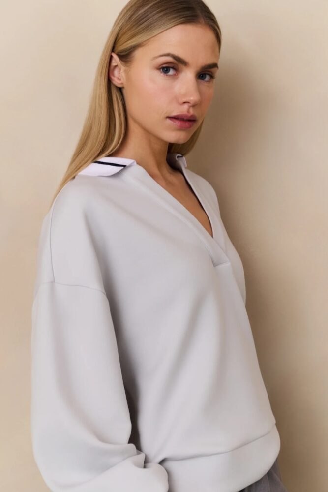 YAYA - Mikina s límcom Light grey - light grey