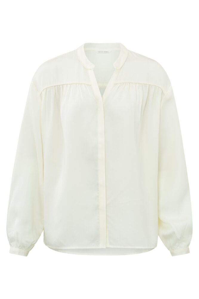 YAYA - Blúzka so stojačikom Ivory white - ivory white