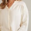 YAYA - Blúzka so stojačikom Ivory white - ivory white