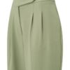 YAYA - Nohavice so záševkami Elm green - elm green