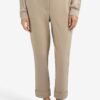 YAYA - Nohavice rovné s elastickým pásom Sand beige - sand beige