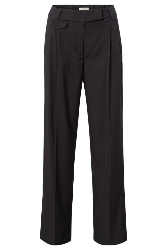 YAYA - Nohavice široké Anthracite melange - anthracite melange
