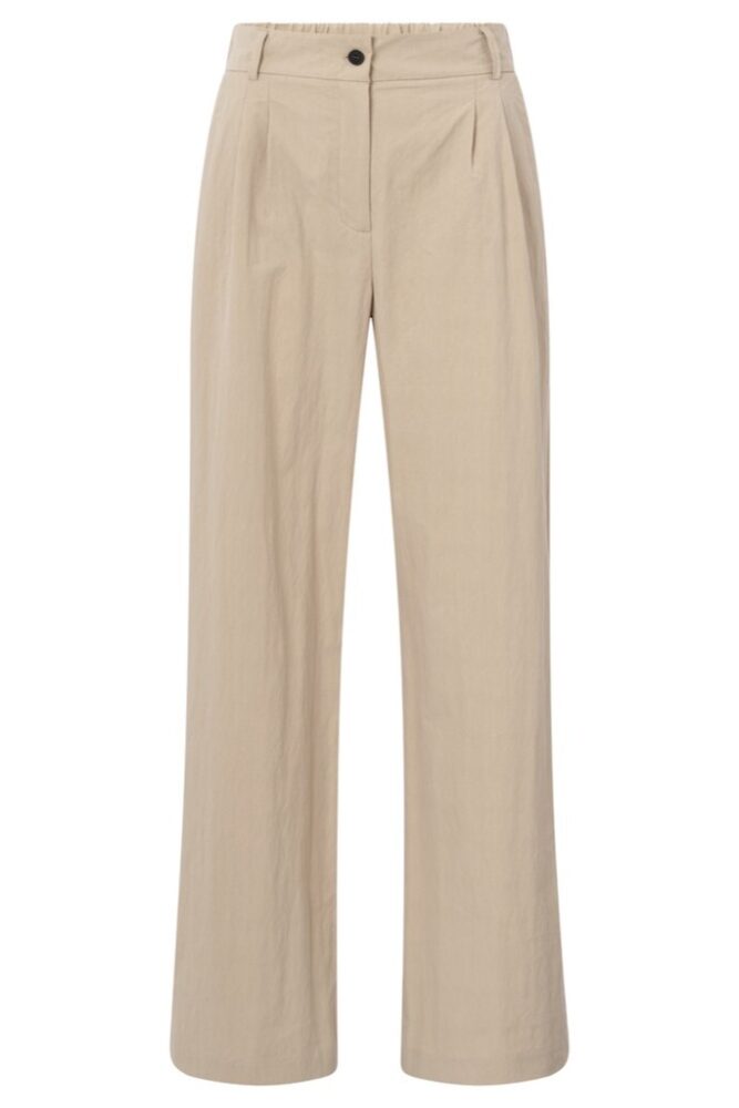 YAYA - Nohavice voľné Twill beige - twill beige