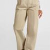 YAYA - Nohavice voľné Twill beige - twill beige