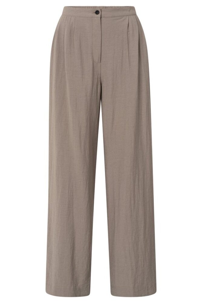 YAYA - Nohavice rovné Greyish brown - greyish brown