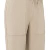 YAYA - Nohavice scuba široké Aluminium beige - aluminium beige