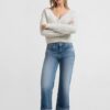 YAYA - Nohavice denim s manžetou Blue denim - blue denim