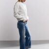 YAYA - Nohavice denim s manžetou Blue denim - blue denim