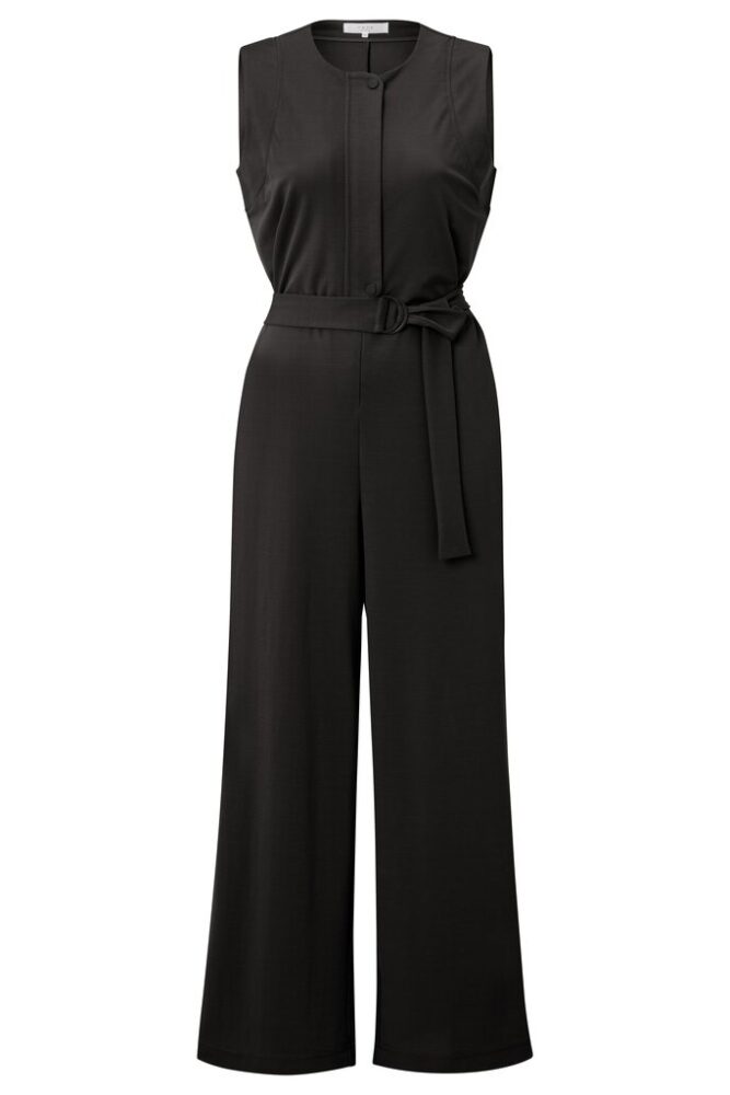 YAYA - Overal džerzejový Washed black - washed black