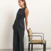 YAYA - Overal džerzejový Washed black - washed black
