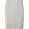 YAYA - Sukňa midi džerzejová Mid grey melange - mid grey melange
