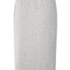 YAYA - Sukňa midi džerzejová Mid grey melange - mid grey melange