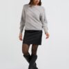 YAYA - Sukňa mini Anthracite melange - anthracite melange