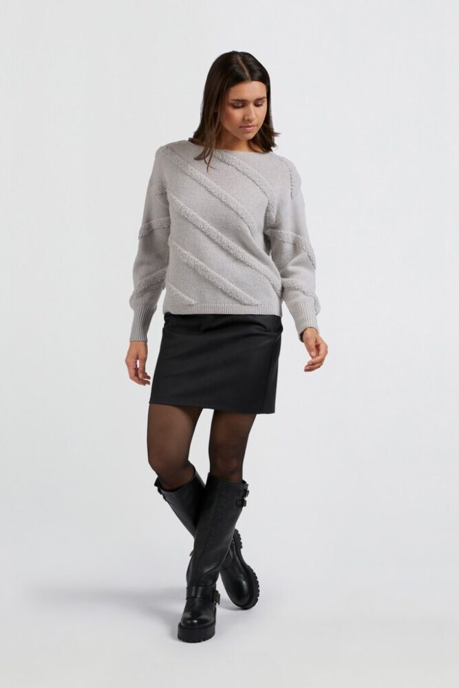 YAYA - Sukňa mini Anthracite melange - anthracite melange