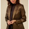 YAYA - Sako metalické Dark gold - dark gold