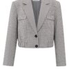 YAYA - Sako kárované Feather Grey Dessin - feather grey dessin