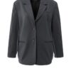 YAYA - Sako - Bomber detail vzadu Oyster black - oyster black