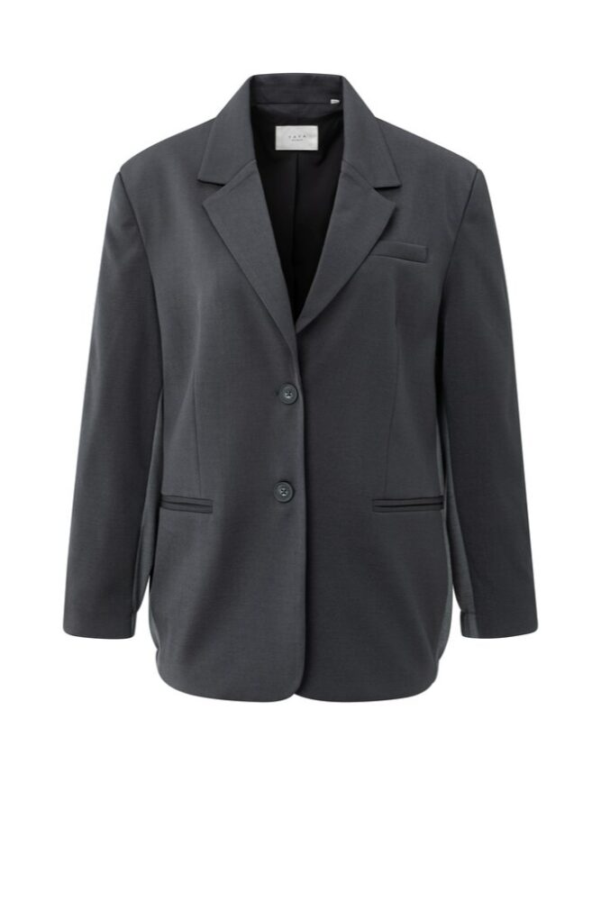 YAYA - Sako - Bomber detail vzadu Oyster black - oyster black