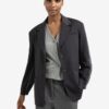YAYA - Sako - Bomber detail vzadu Oyster black - oyster black