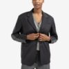 YAYA - Sako - Bomber detail vzadu Oyster black - oyster black