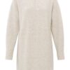 YAYA - Šaty s ozdobnými gombíčkami Off white melange - off white melange