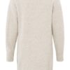 YAYA - Šaty s ozdobnými gombíčkami Off white melange - off white melange