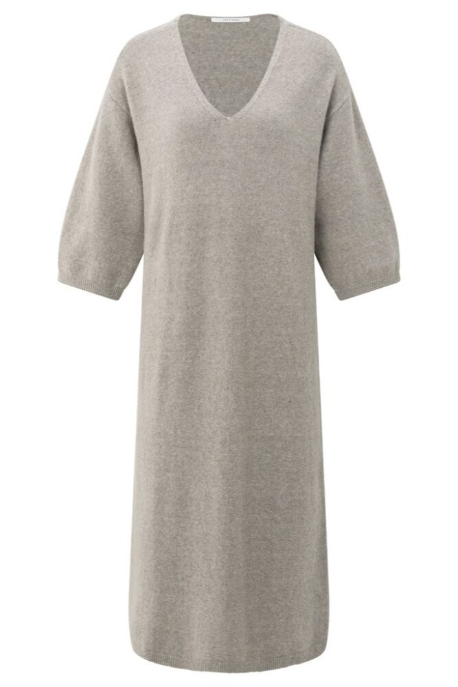 YAYA - Šaty pletené Brownish grey - brownish grey