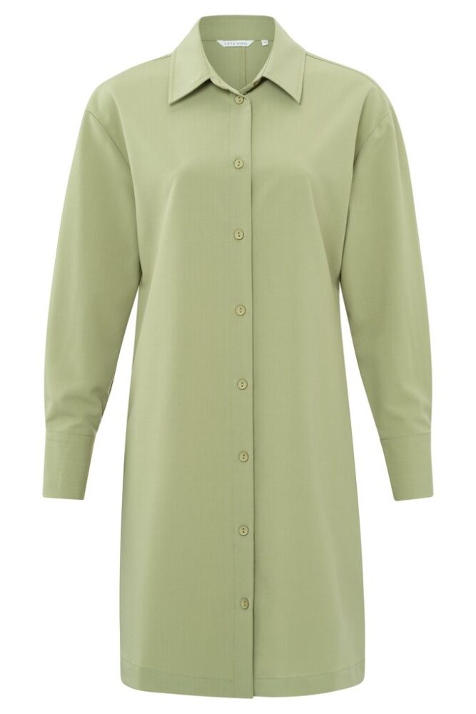 YAYA - Šaty košeľové Sage green - sage green