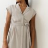 YAYA - Šaty džerzejové Silver lining beige - silver linning beige
