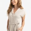 YAYA - Šaty džerzejové Silver lining beige - silver linning beige