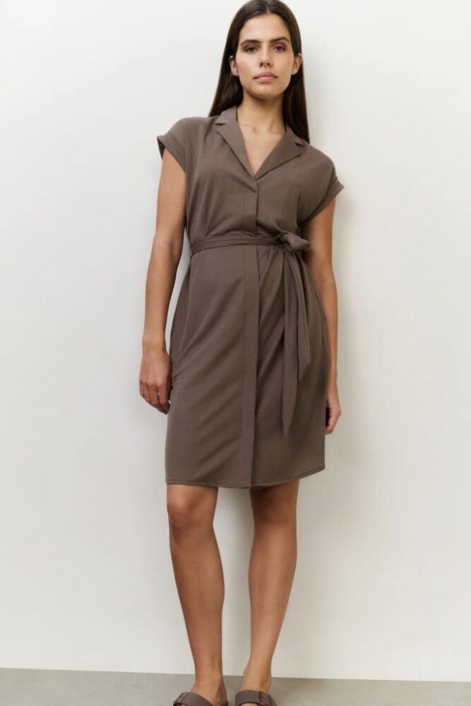 YAYA - Šaty džerzejové Greyish brown - greyish brown