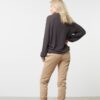 YAYA - Top s límcom a V-výstrihom Bristol black - bristol black
