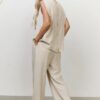 YAYA - Top voľný Washed brown - washed brown