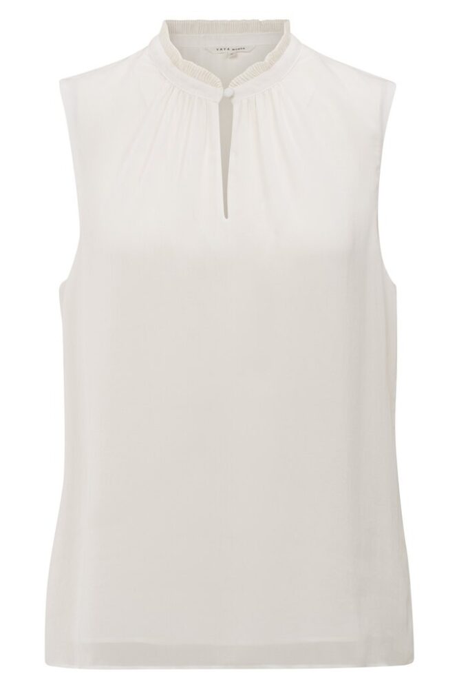 YAYA - Top so stojačikom Off white - off white