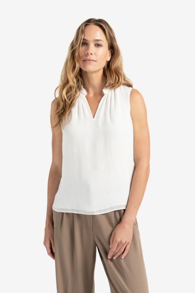 YAYA - Top so stojačikom Off white - off white
