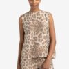 YAYA - Top s leo potlačou Milk brown dessin - milk brown dessin