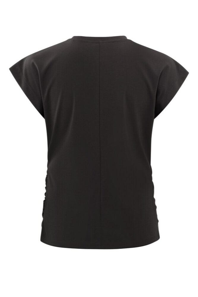 YAYA - Top s riasením na boku Licorice black - licorice black